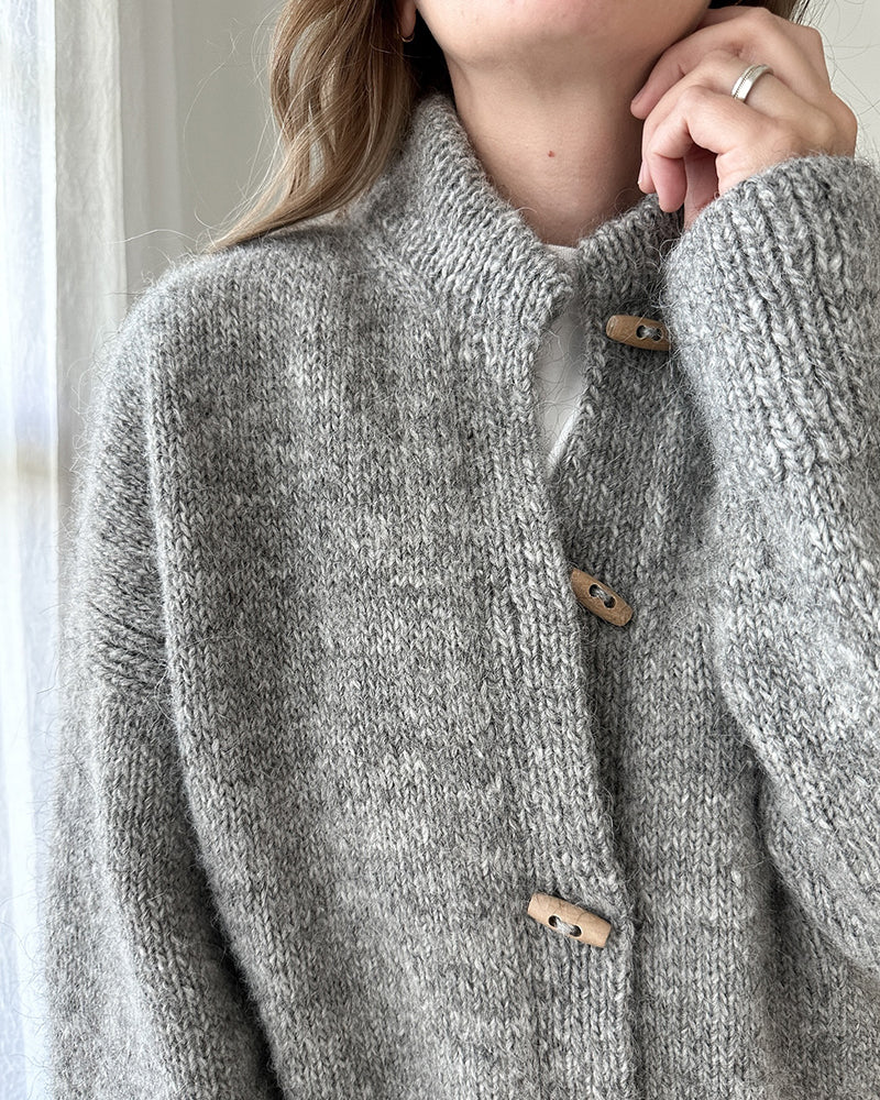 Valenzora | Grey cardigan with buttons