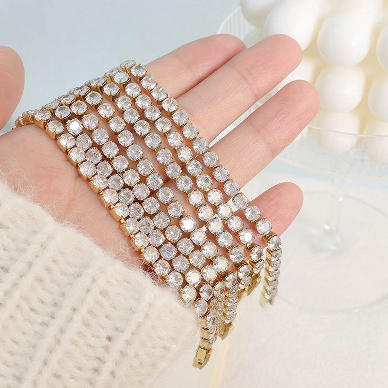 Valenzora | Armband Bling-Kette Titanstahl Würfelkette