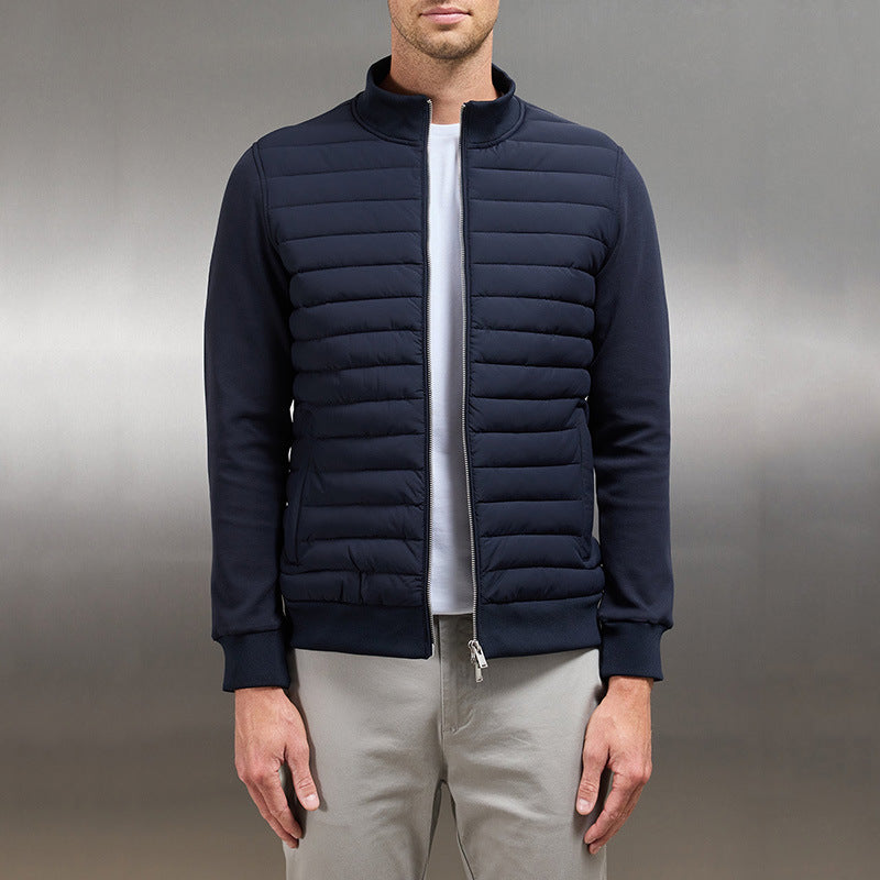 Valenzora | Lightweight stand-up collar cardigan, lined casual jacket with zipper, for spring & autumn