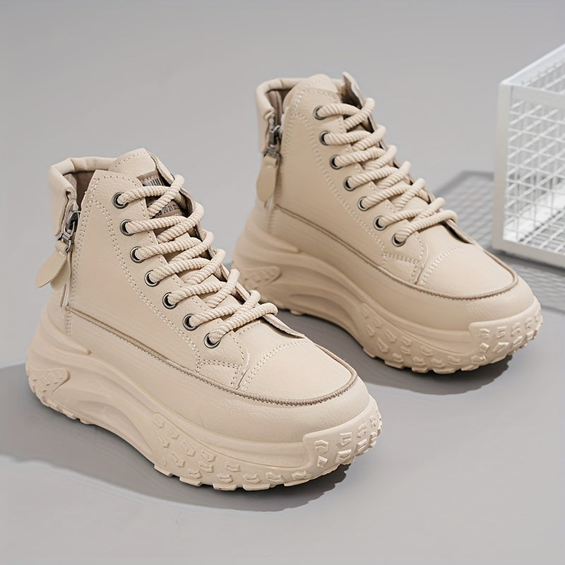 Valenzora | Lässige Plateau-Knöchelsneaker