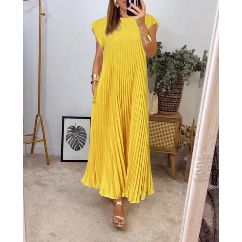 Valenzora | Sleeveless Elegant Pleated Dress