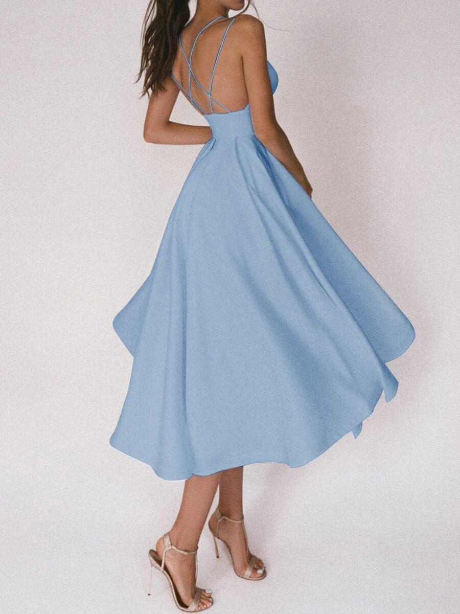 Valenzora | Elegant Midi Dress with Straps for Women