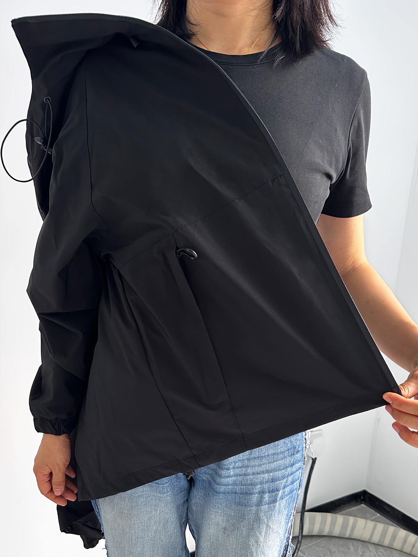 Valenzora | Modern Water and Windproof Rain Jacket for Women