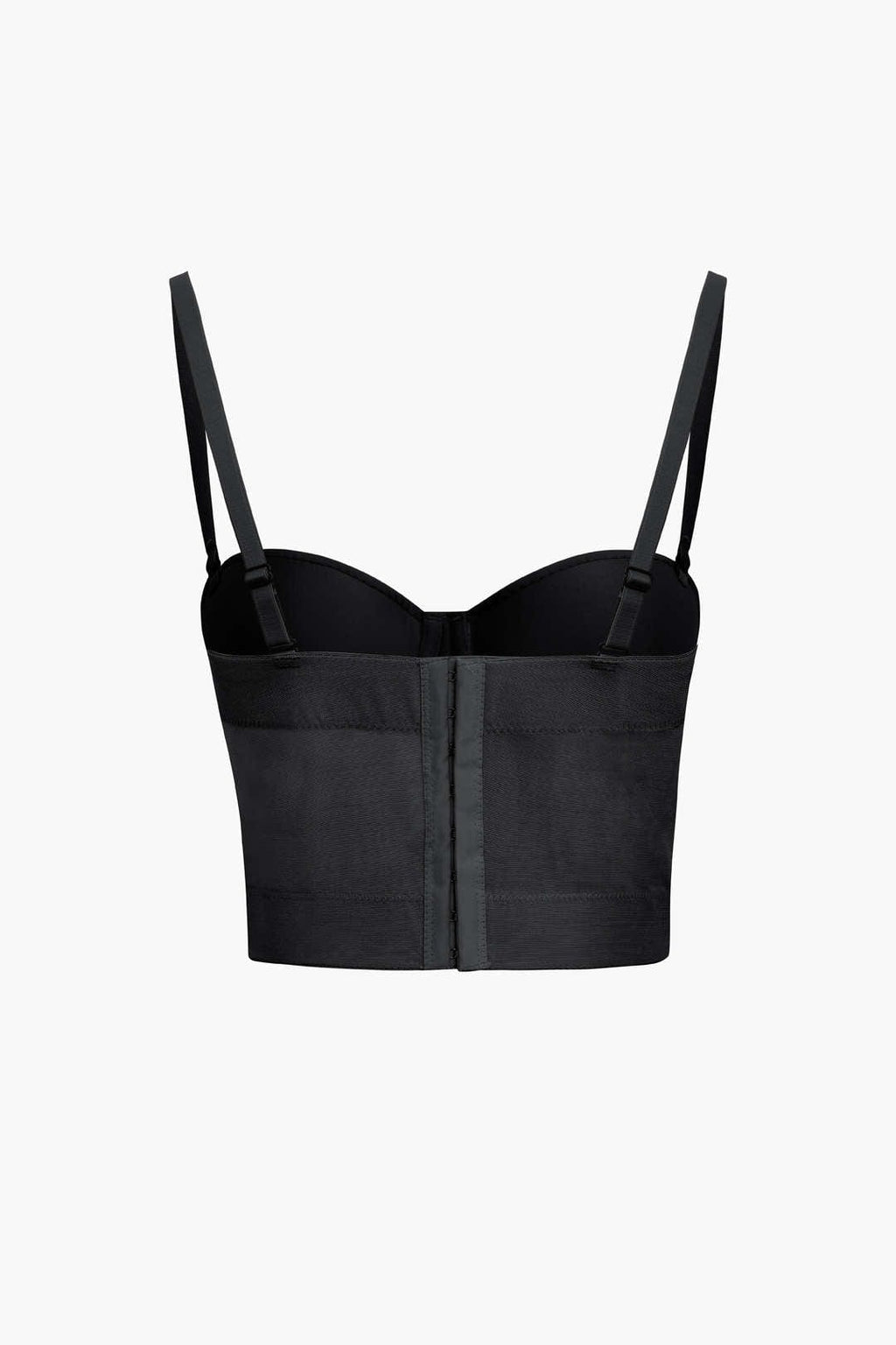 Valenzora | Figurbetontes Bustier-Top mit Bügelkörbchen und transparenter Mesh-Struktur