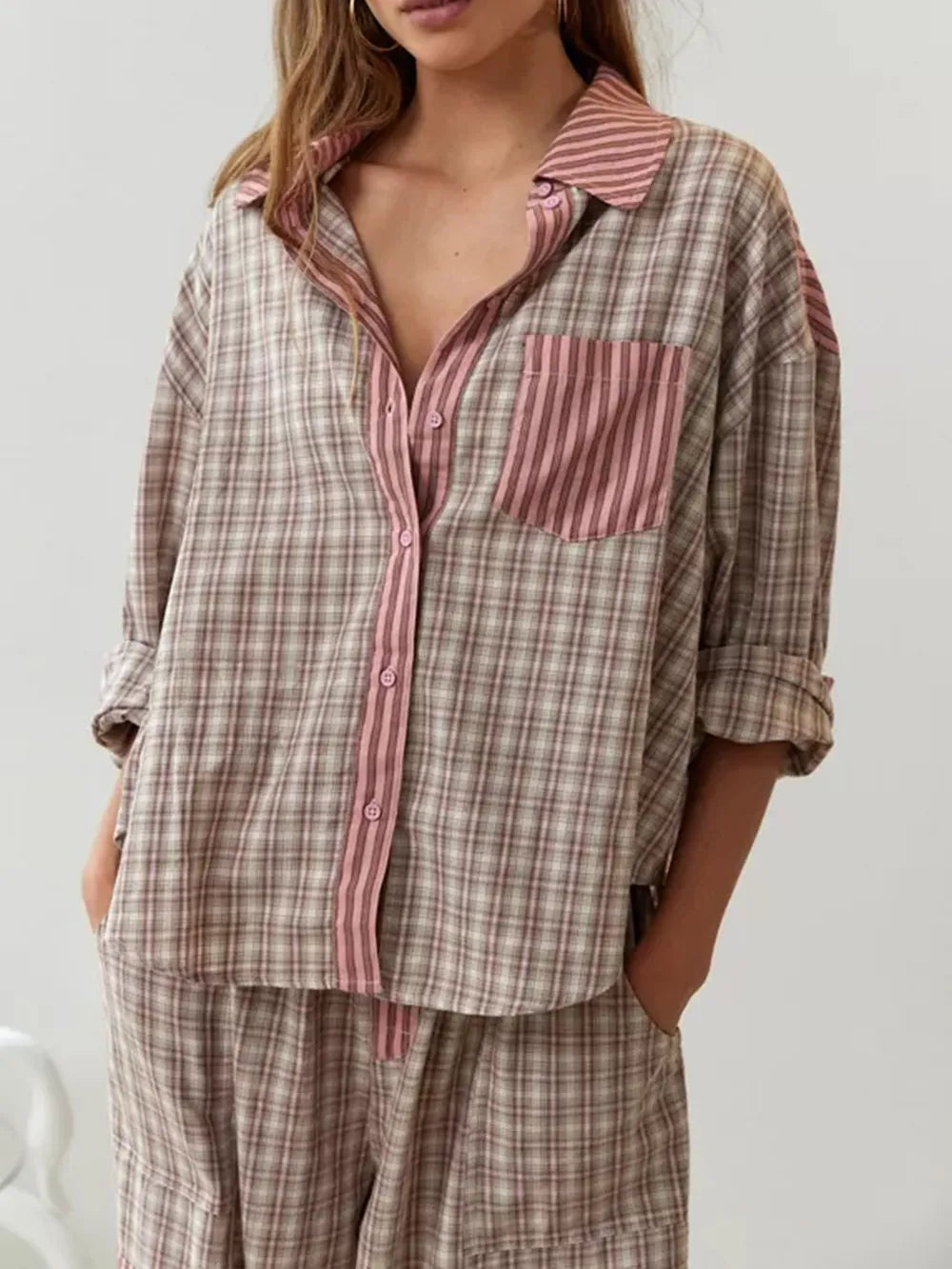 Valenzora | 2-teiliges Freizeit-Pyjama-Set – legere Damen-Nachtwäsche