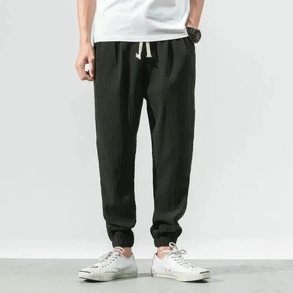 Valenzora | Cotton Linen Jogging Pants