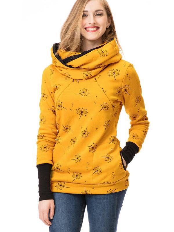 Valenzora | Mutterschafts-Chaps, Krankenschwestern-Sweatshirts, Blumenmuster, Taschen, Reißverschluss, Stillkleidung