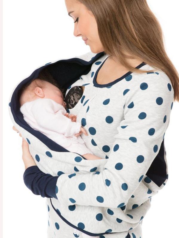 Valenzora | Maternity chaps, nurse sweatshirts, floral print, pockets, zipper, nursing wear