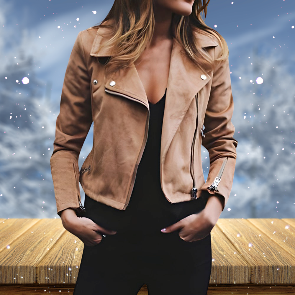Valenzora - Women's biker jacket for an elegant winter style