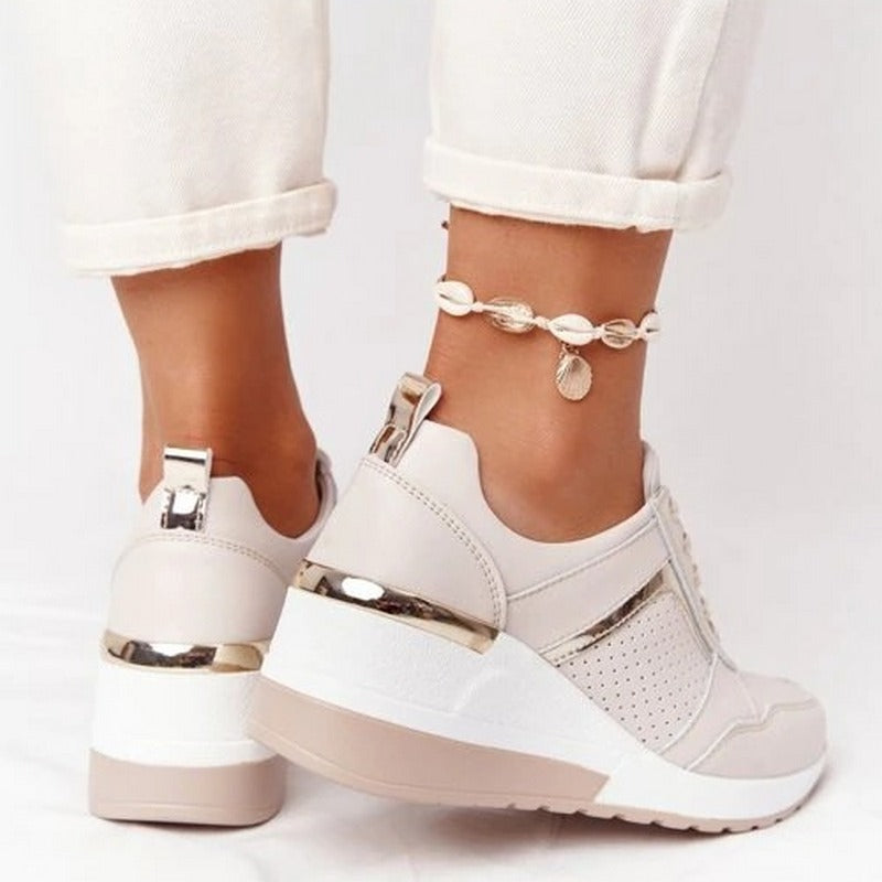 Valenzora | Damen-Plateau-Sneaker – Leichte Freizeitschuhe