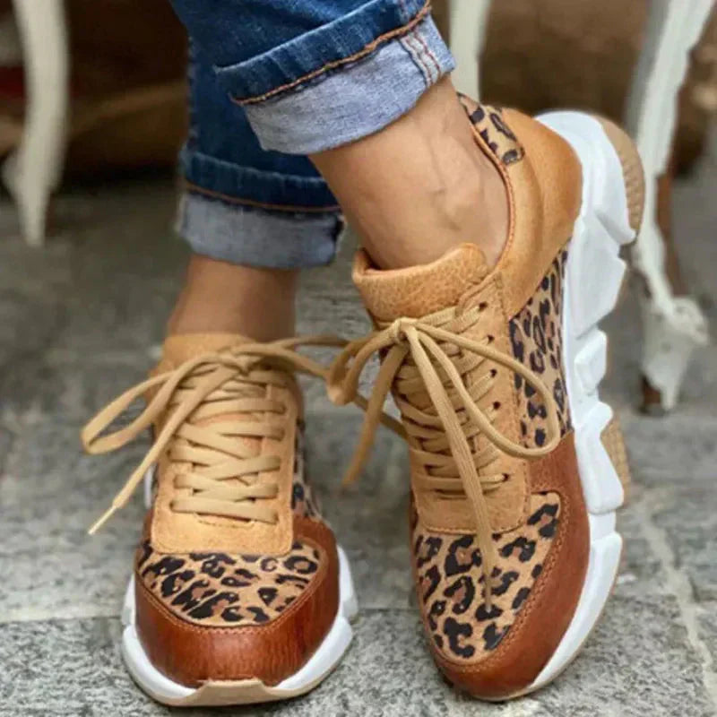 Valenzora | Comfortable leopard print sneakers
