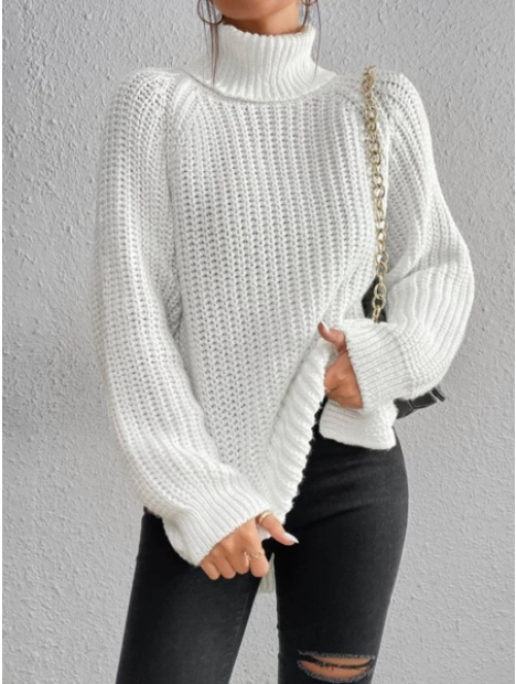 Valenzora - Cozy knitted turtleneck sweater