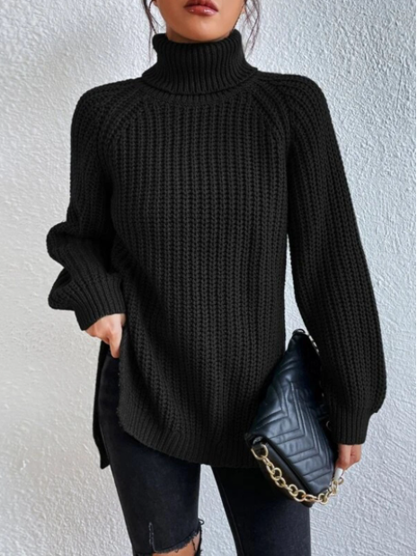 Valenzora - Cozy knitted turtleneck sweater