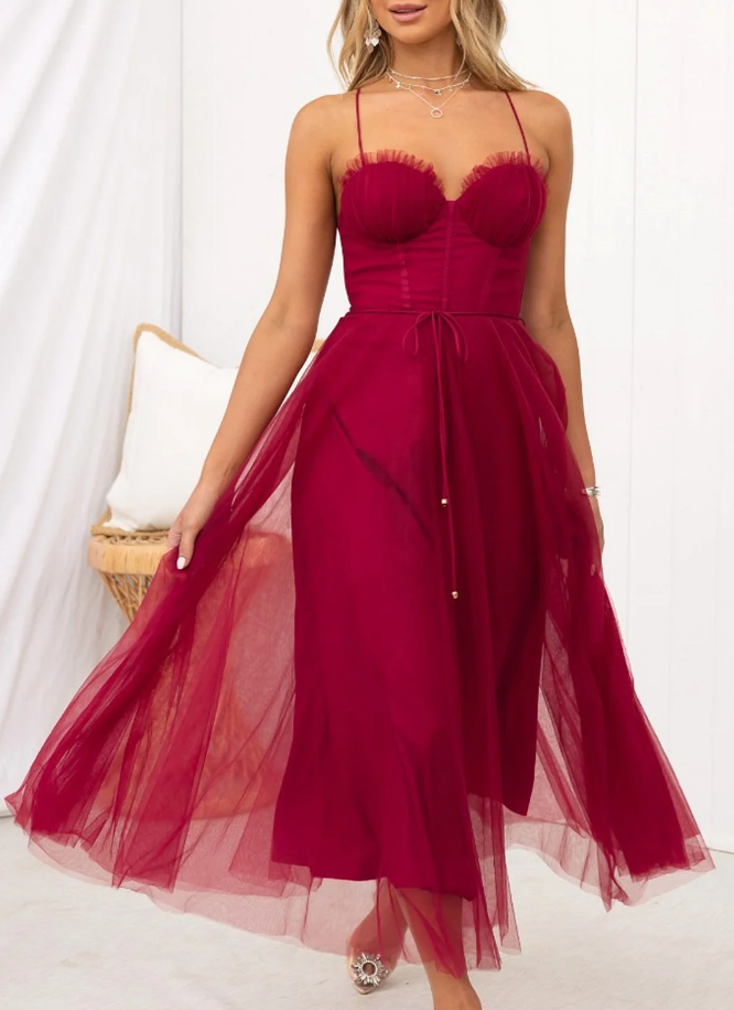 Valenzora | Ärmelloses Midikleid