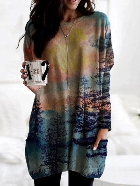 Long sweater for women