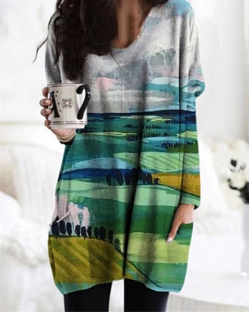 Long sweater for women