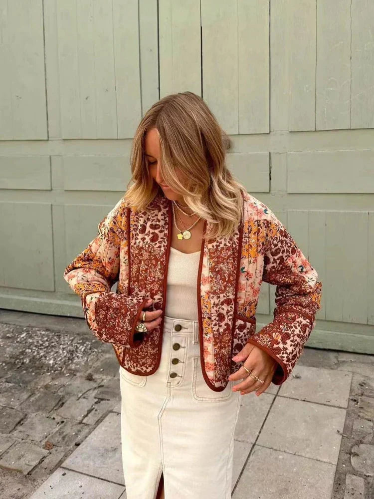 Valenzora - Soft Checkered Vintage Jacket