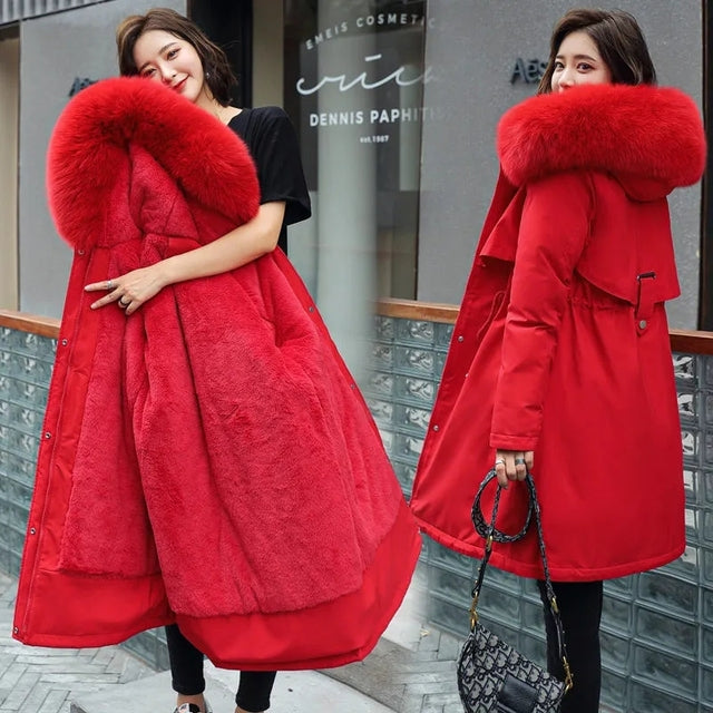 Warm, padded down jacket