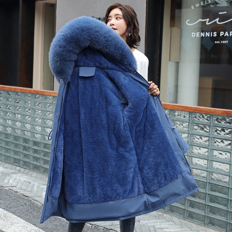 Warm, padded down jacket