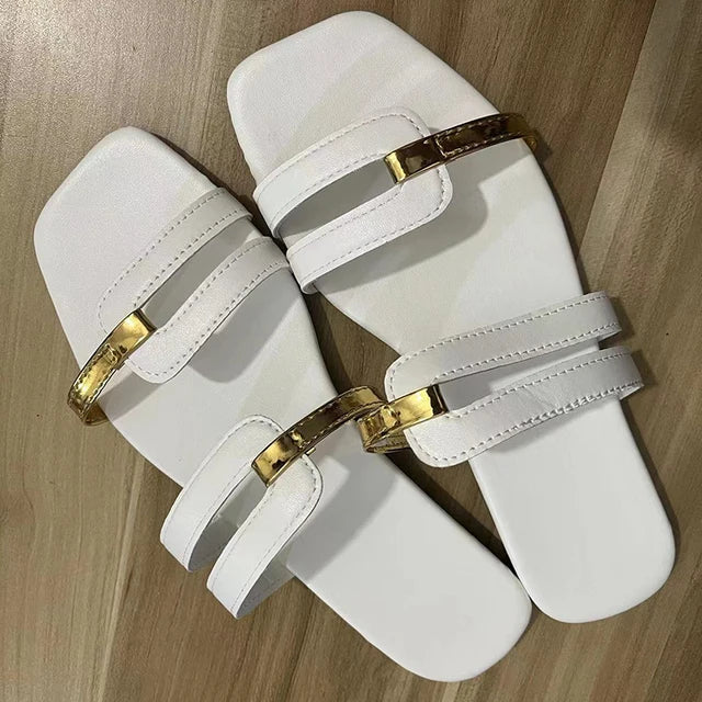 Valenzora - Stylish flat sandals with a trendy design | Women's multi-strap sandals