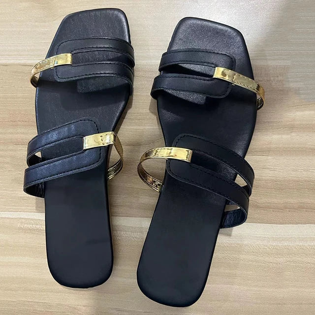 Valenzora - Stylish flat sandals with a trendy design | Women's multi-strap sandals