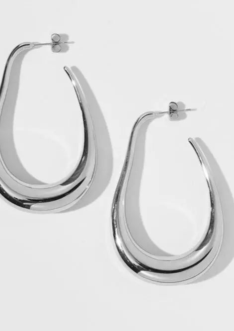 Valenzora | Minimalistische Insel-Ohrringe in Silber