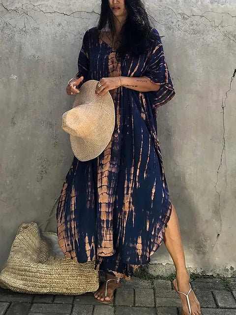 Valenzora | Sommer-Kaftan-Maxikleid