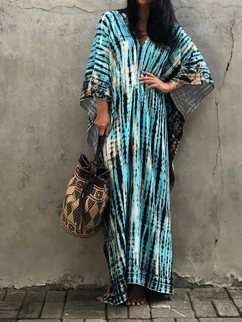 Valenzora | Sommer-Kaftan-Maxikleid