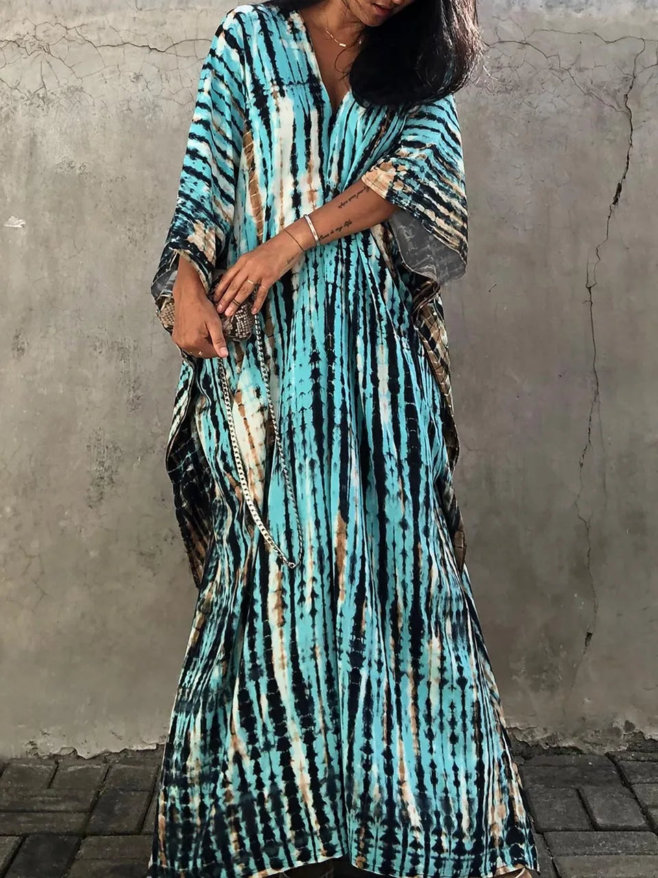 Valenzora | Sommer-Kaftan-Maxikleid