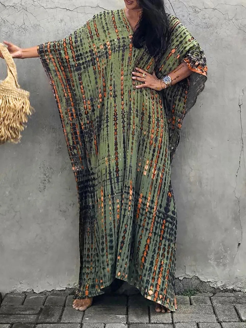 Valenzora | Sommer-Kaftan-Maxikleid