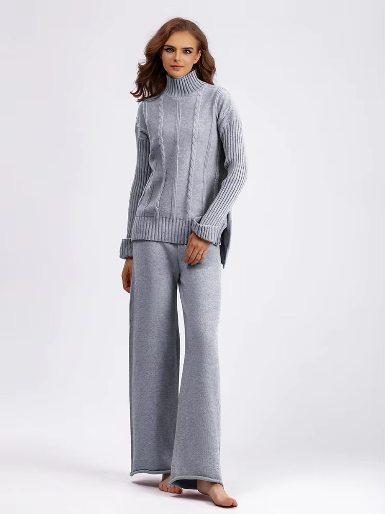 Valenzora | Modernes, elegantes zweiteiliges Strickset