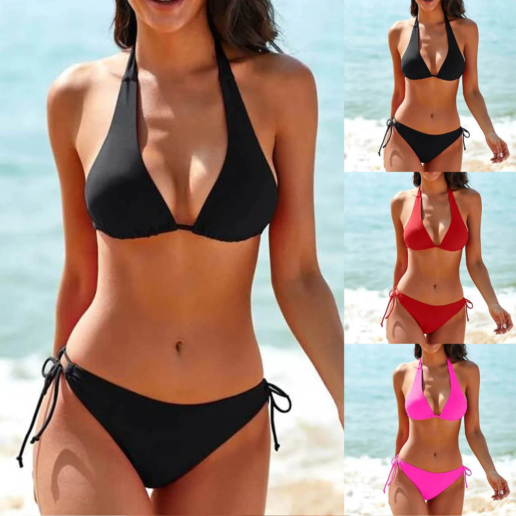 Valenzora - Classic Black Halter Bikini