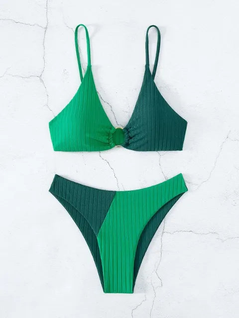 Valenzora – High-Waist Push-Up-Bikini-Set für Damen