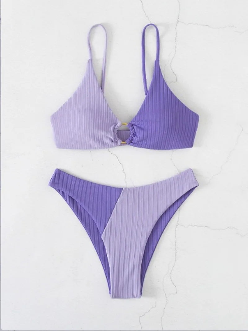 Valenzora – High-Waist Push-Up-Bikini-Set für Damen