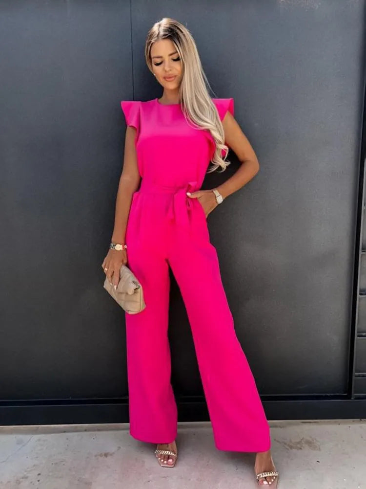 Valenzora | Women's elegant wide-leg jumpsuit