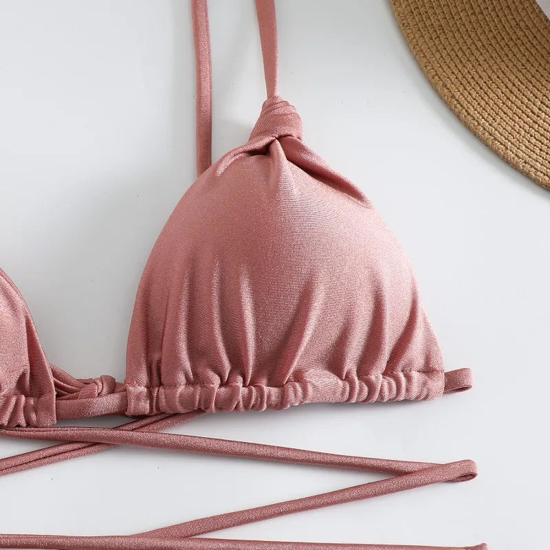 Valenzora | Sexy Cross String Bikini Set