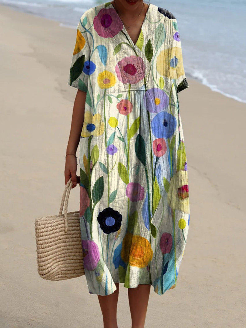 Valenzora | Dress with vibrant floral pattern