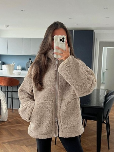 Valenzora | Kuschelige Fleece-Reißverschlussjacke