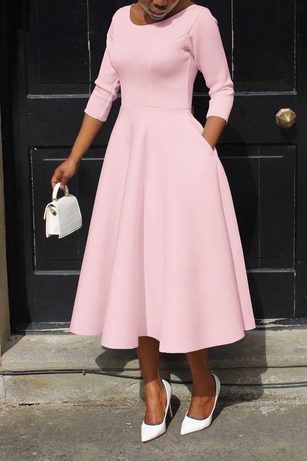 3/4-Arm Swing-Kleid