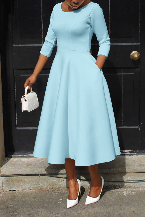 3/4-Arm Swing-Kleid