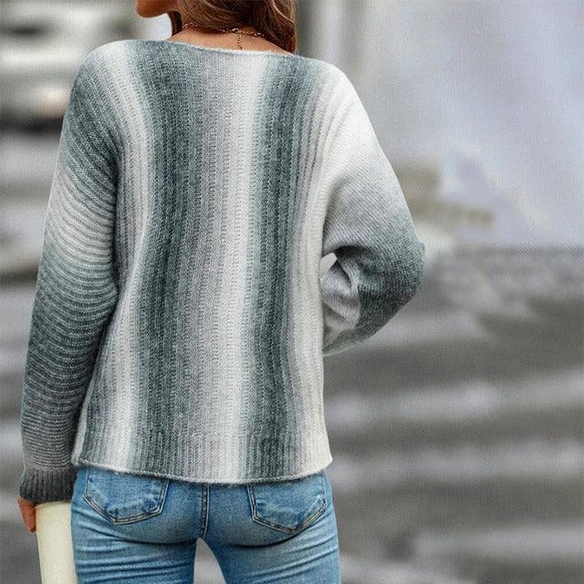 Valenzora | Gradient knit sweater for women