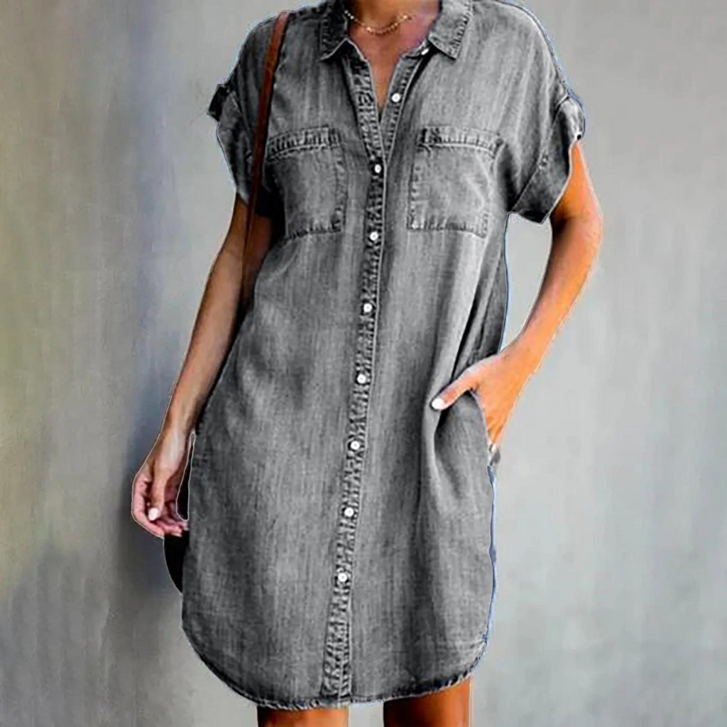 Valenzora | Elegantes Jeanskleid