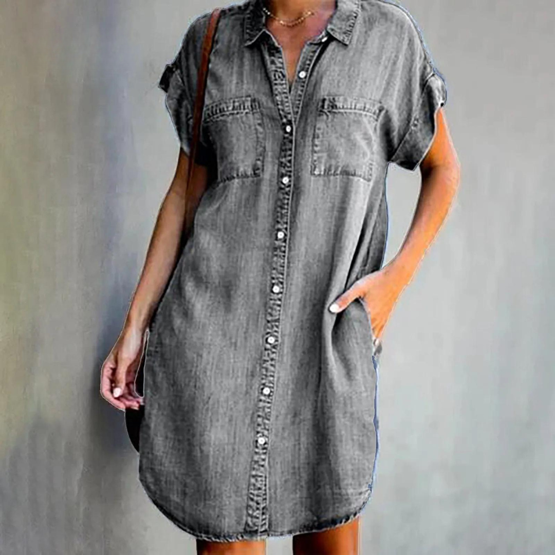 Valenzora | Elegantes Jeanskleid
