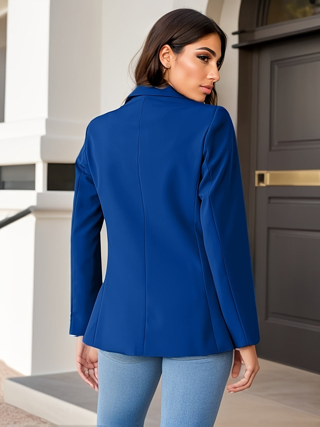 Valenzora | Stylish Autumn Classic Business Blazers with Side Pockets for Women