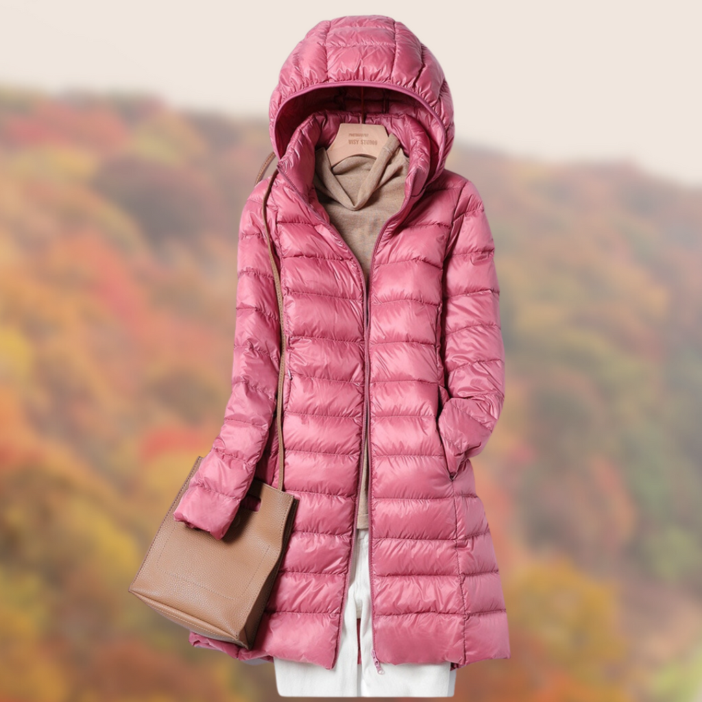Valenzora Daunenjacke | Ultraleichte Übergangsjacke für Damen mit Kapuze