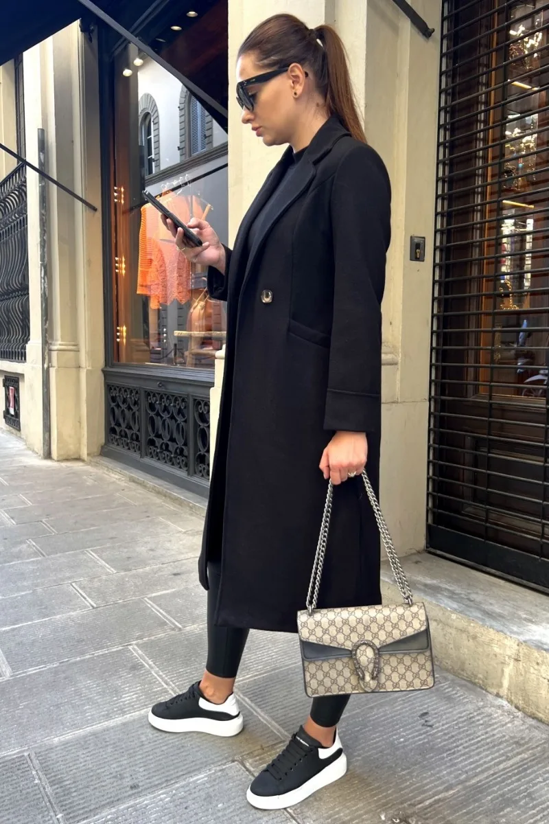 Valenzora | Klassischer langer Trenchcoat mit