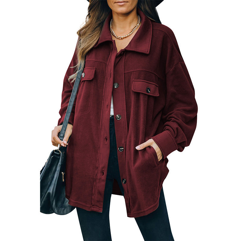 Valenzora | Fleece-Knopfjacke