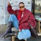 Valenzora - Rough leather jacket