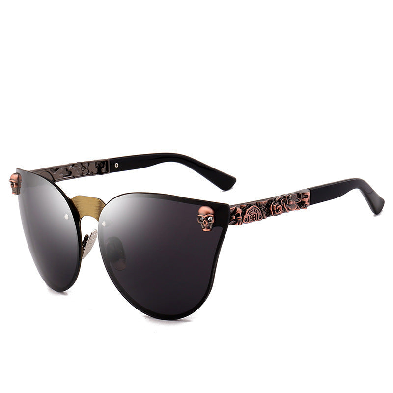 Valenzora | Totenkopf-Sonnenbrille aus Metall