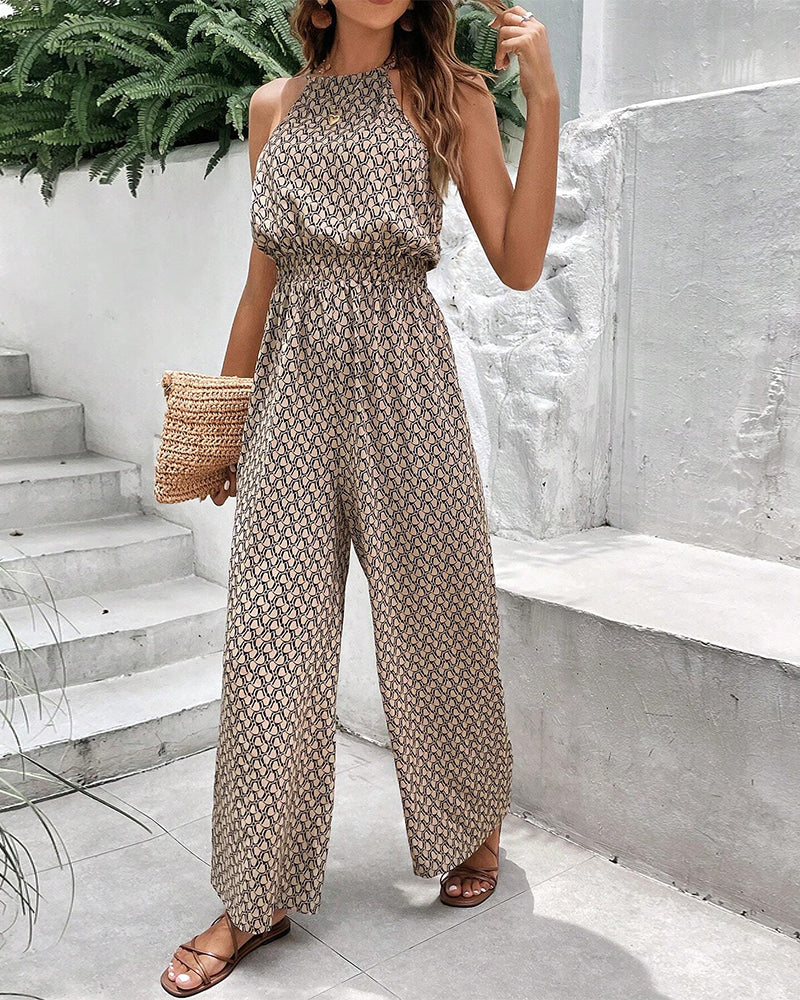 Valenzora | Ärmelloser Overall mit Neckholder-Träger